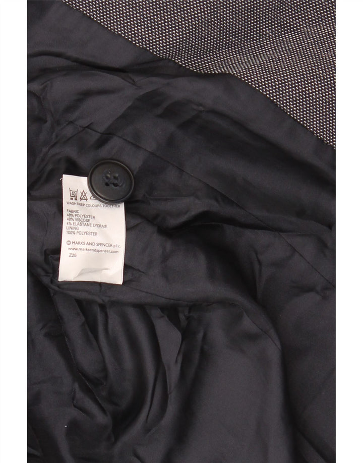 Marks & Spencer Womens Standard Blazer Jacket UK 16 Large Navy Blue