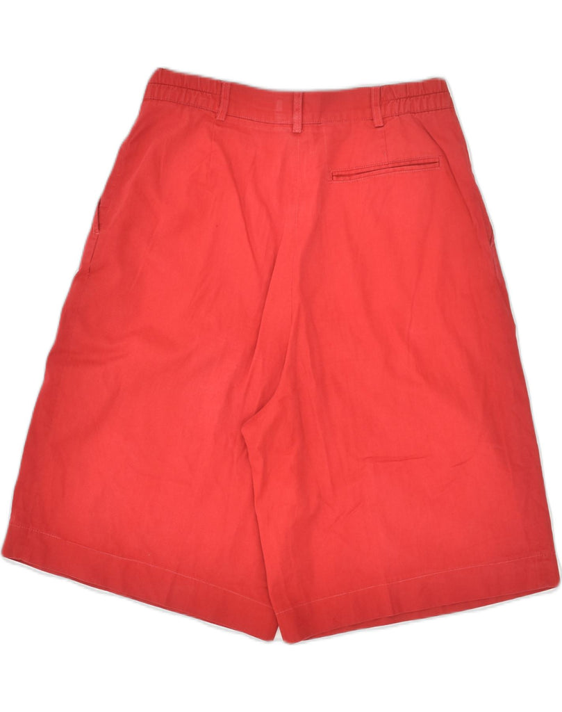 CONTE OF FLORENCE Womens High Waist Chino Shorts IT 46 Large W30 Red | Vintage Conte of Florence | Thrift | Second-Hand Conte of Florence | Used Clothing | Messina Hembry 