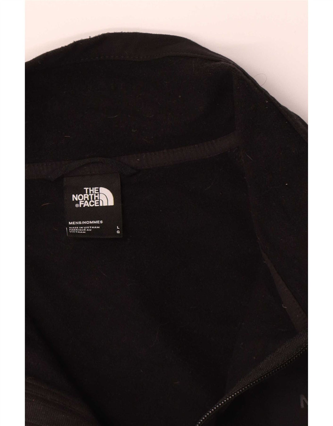 The North Face Mens Tracksuit Top Jacket Large Black Polyester