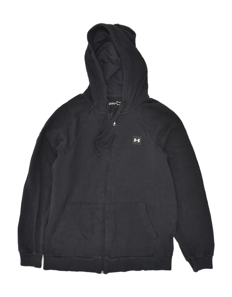 UNDER ARMOUR Mens Zip Hoodie Sweater XL Black Cotton | Vintage Under Armour | Thrift | Second-Hand Under Armour | Used Clothing | Messina Hembry 