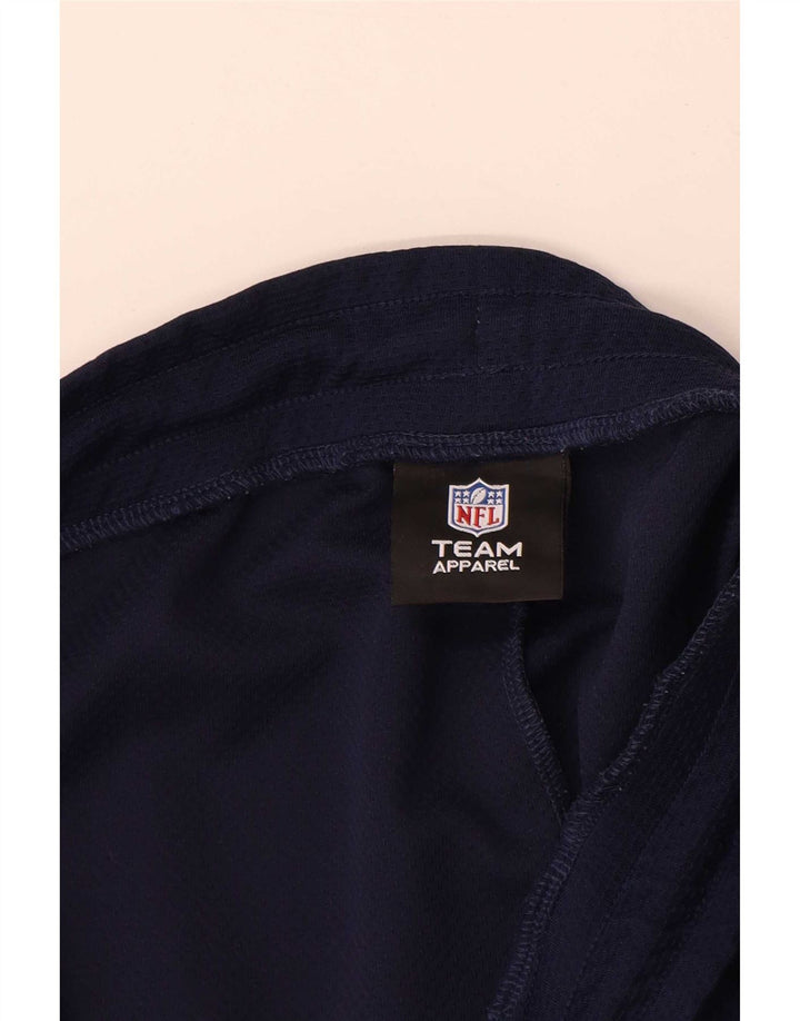 NFL Mens Graphic Sport Shorts Medium Navy Blue Colourblock