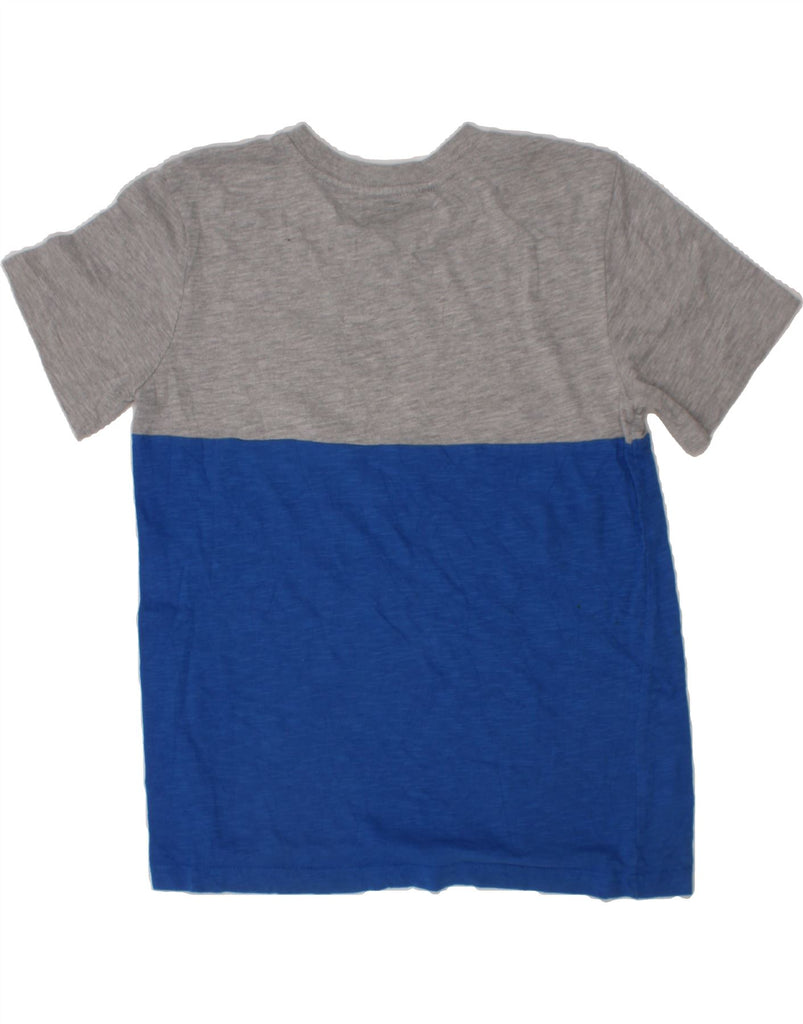 EDDIE BAUER Boys T-Shirt Top 10-11 Years Medium Blue Colourblock Cotton Vintage Eddie Bauer and Second-Hand Eddie Bauer from Messina Hembry 