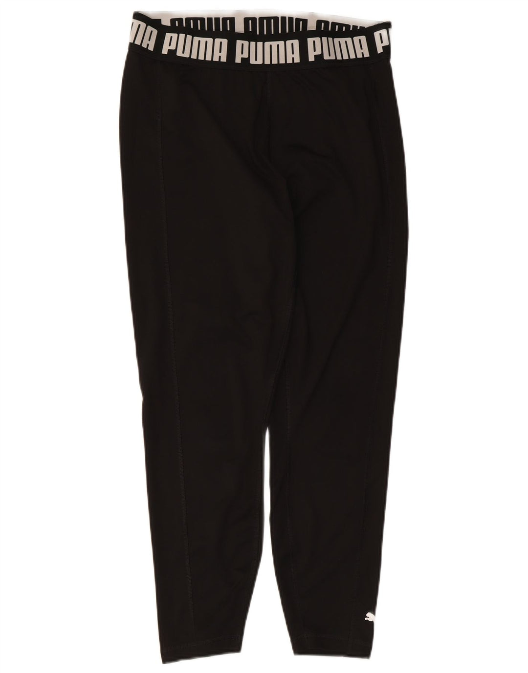 Puma Womens Graphic Crop Leggings UK 14 Large Black