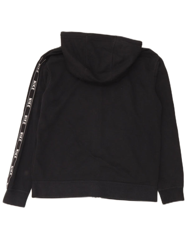 Nike Mens Graphic Zip Hoodie Sweater Small Black Cotton