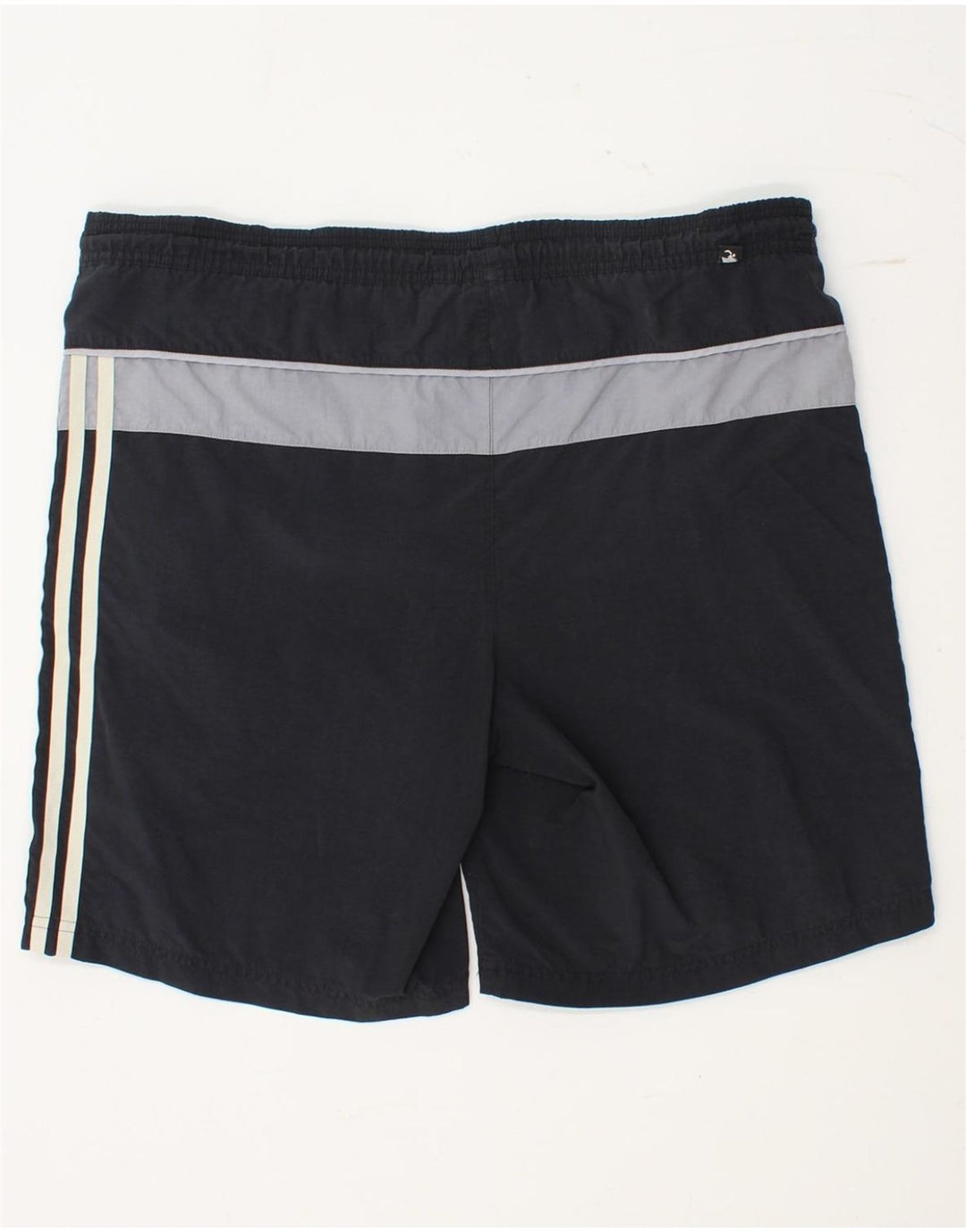 Adidas Mens Swimming Shorts Medium  Navy Blue Colourblock Polyamide