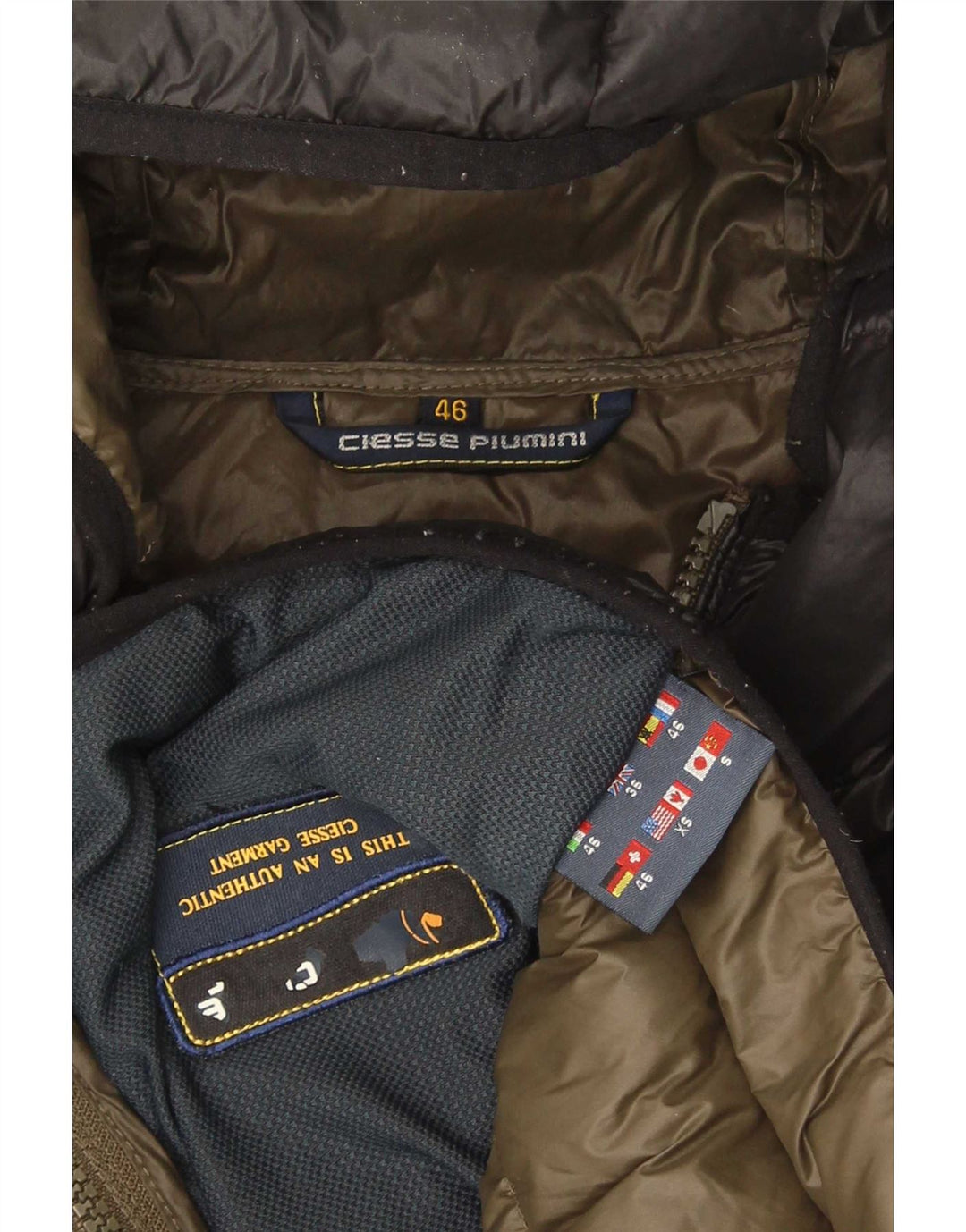 Ciesse Piumini Mens Hooded Padded Jacket UK 36 Small Black