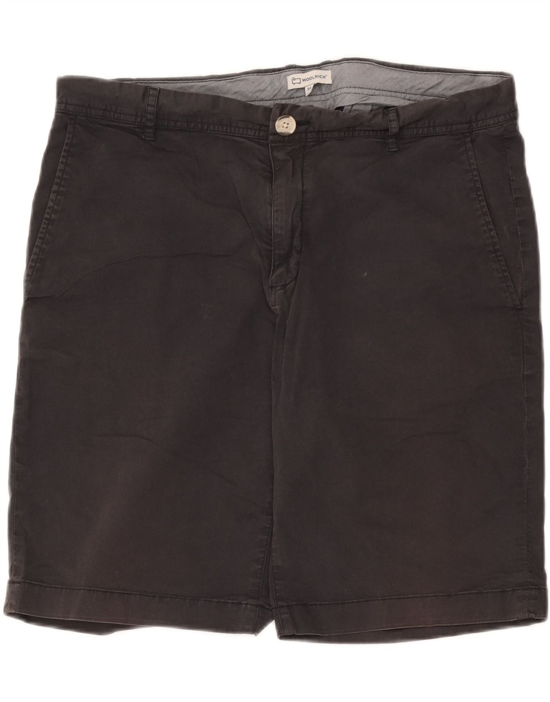 Woolrich Mens Chino Shorts W36 Large Black Cotton