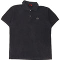 Kappa Mens Polo Shirt Large Black Cotton