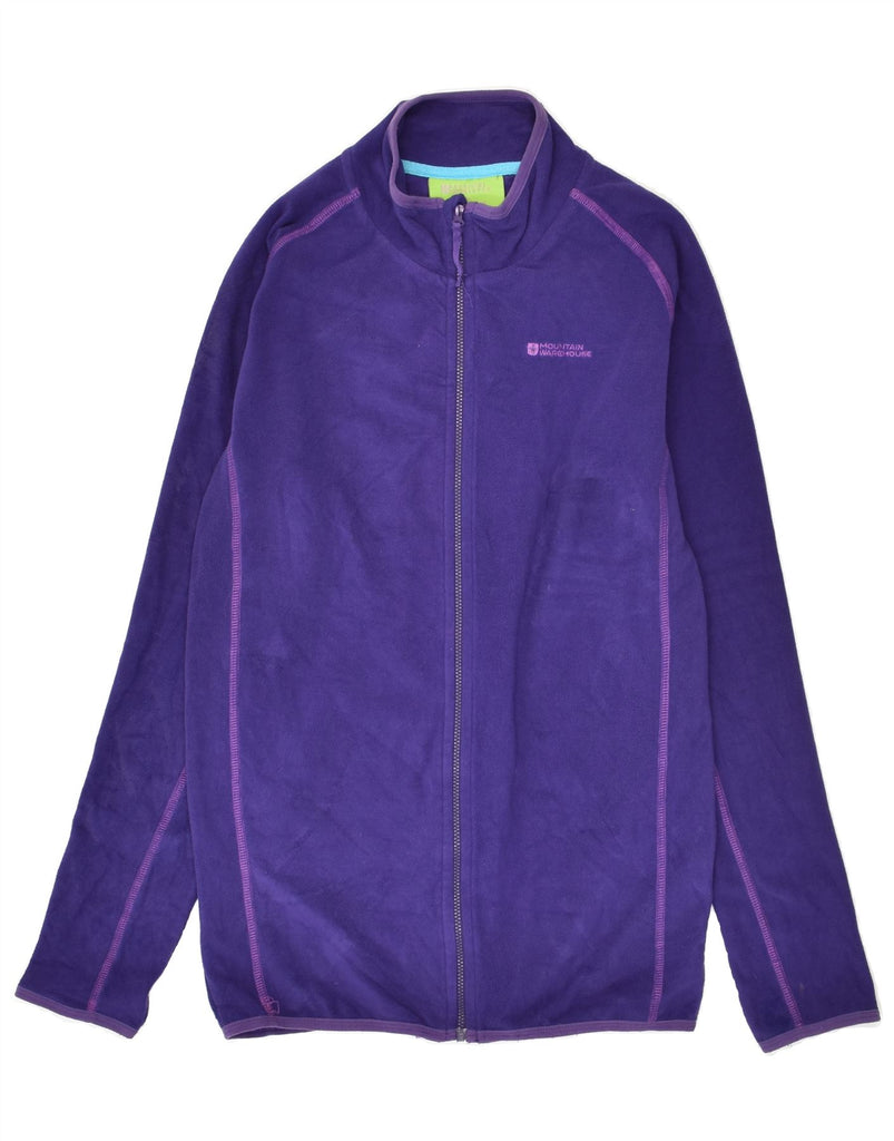 MOUNTAIN WAREHOUSE Girls Fleece Jacket 12-13 Years Navy Blue Polyester | Vintage Mountain Warehouse | Thrift | Second-Hand Mountain Warehouse | Used Clothing | Messina Hembry 