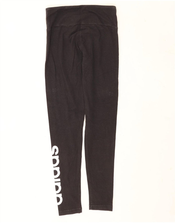 Adidas Womens Graphic Leggings UK 8/10 Small Black