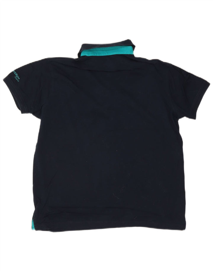 Harmont & Blaine Mens Polo Shirt Large Navy Blue Cotton