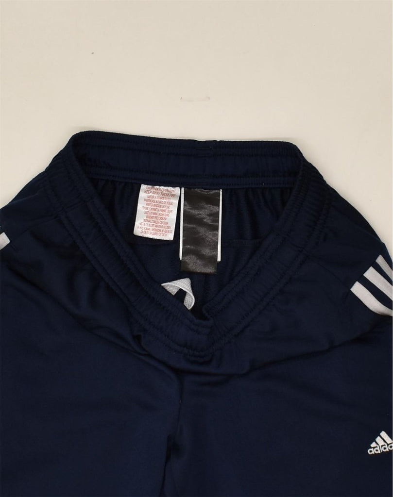 ADIDAS Mens Tracksuit Trousers Joggers Small Navy Blue Polyester | Vintage Adidas | Thrift | Second-Hand Adidas | Used Clothing | Messina Hembry 