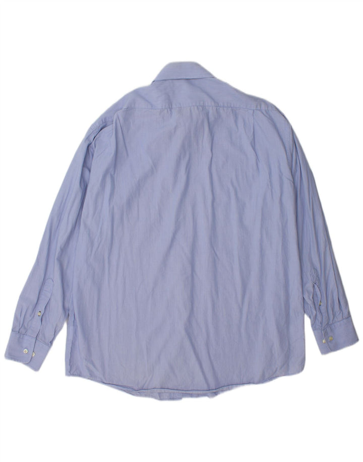 Tommy Hilfiger Mens Shirt Size 16 1/2 Large Blue Pinstripe