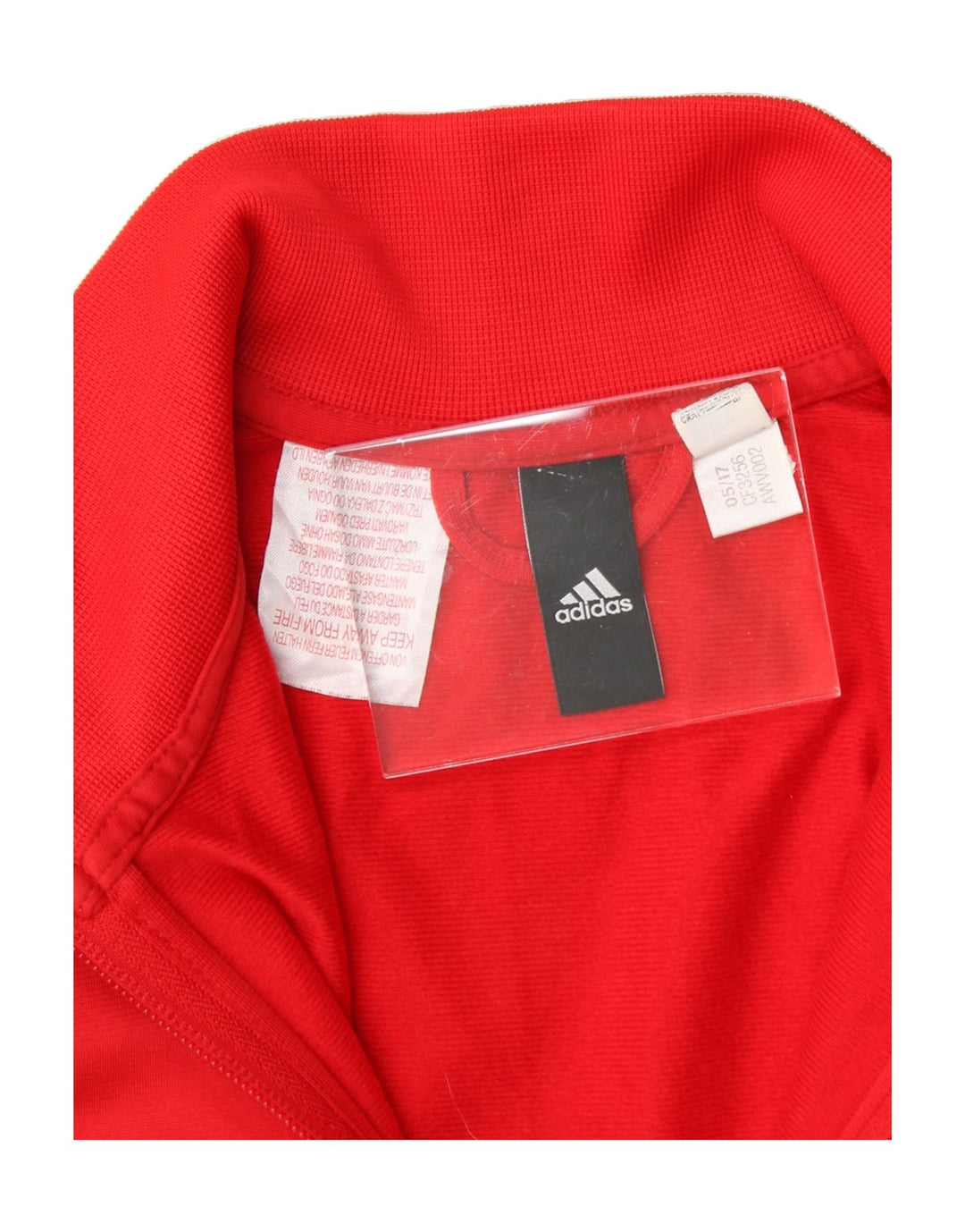 ADIDAS Boys Graphic Tracksuit Top Jacket 13-14 Years Red Colourblock Vintage Adidas and Second-Hand Adidas from Messina Hembry 