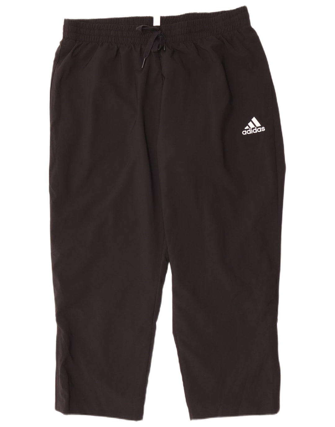 Adidas Mens Crop Tracksuit Trousers XL  Black Polyester