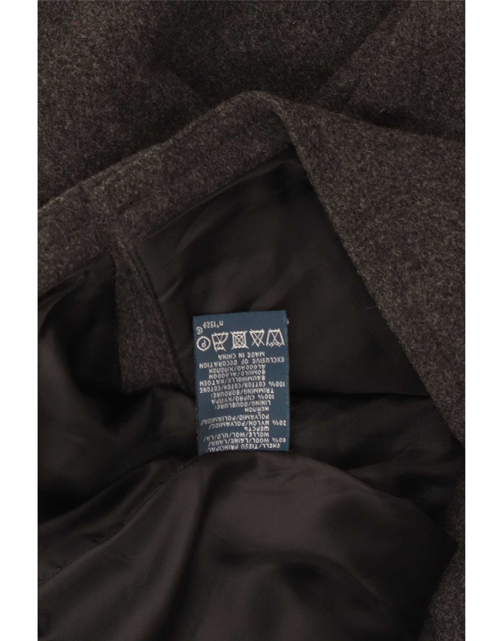 Polo Ralph Lauren Mens Pea Coat UK 40 Large Grey Wool