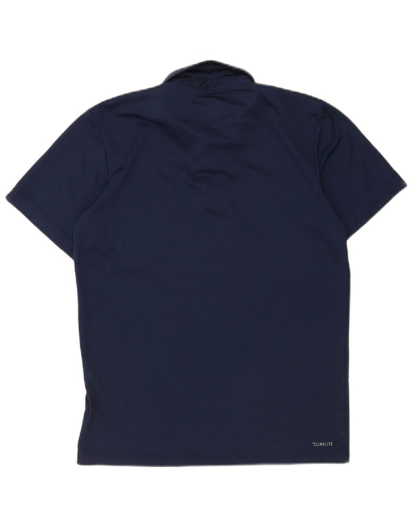 Adidas Mens Climalite Polo Shirt Small Navy Blue Polyester