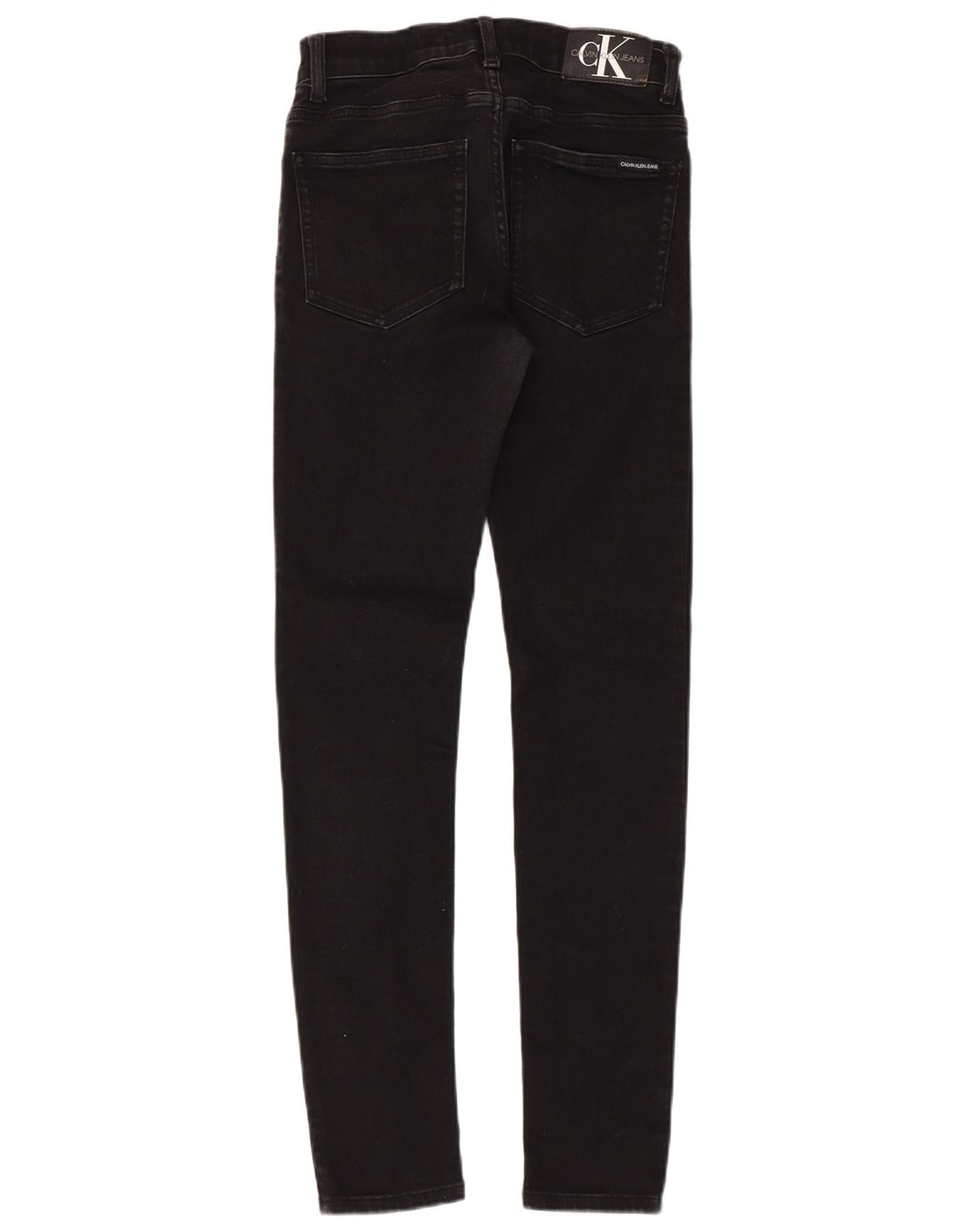 CALVIN KLEIN Boys Skinny Jeans 13-14 Years W26 L29 Black Cotton