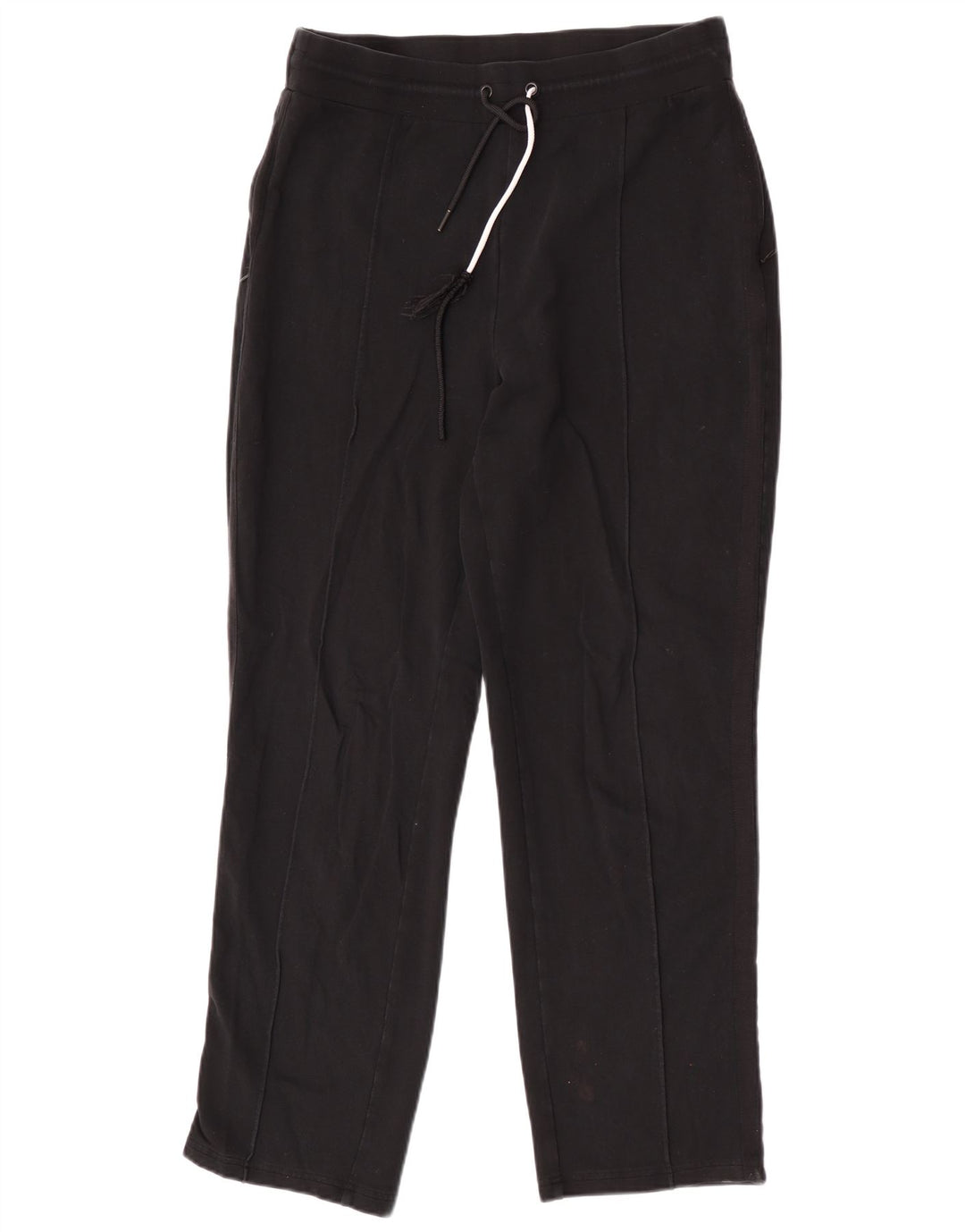 Marks & Spencer Womens Tracksuit Trousers UK 14 Large Black Cotton