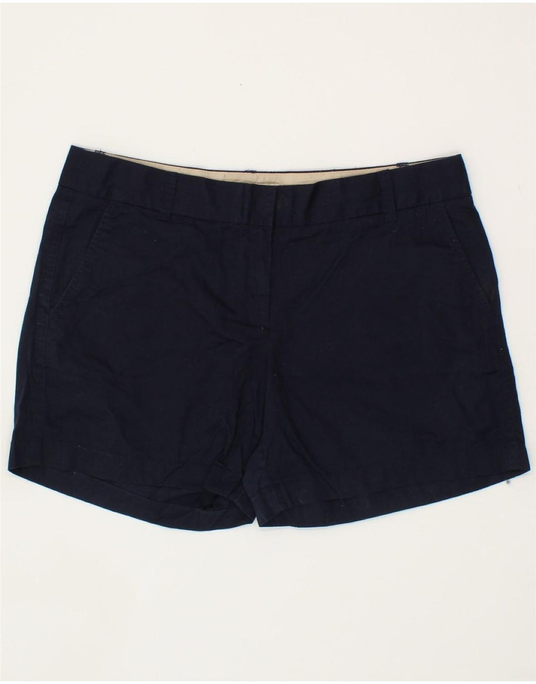 J. CREW Womens Chino Shorts US 8 Medium W32 Navy Blue Cotton Vintage J. Crew and Second-Hand J. Crew from Messina Hembry 