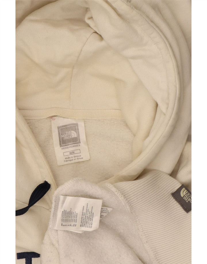 The North Face Mens Graphic Hoodie Jumper Medium White Cotton