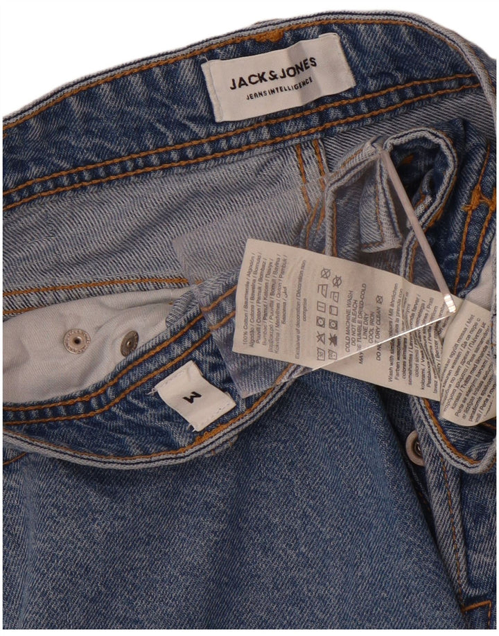 Jack & Jones Mens Denim Shorts Medium W32 Blue Cotton