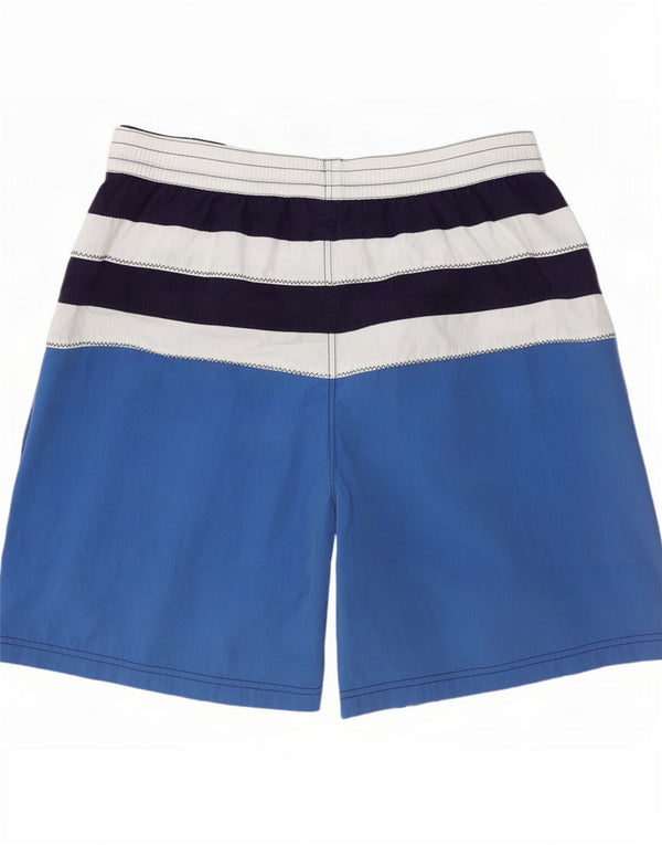 Coast Mens Swimming Shorts XL Blue Colourblock Cotton