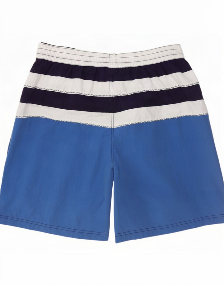 Coast Mens Swimming Shorts XL Blue Colourblock Cotton