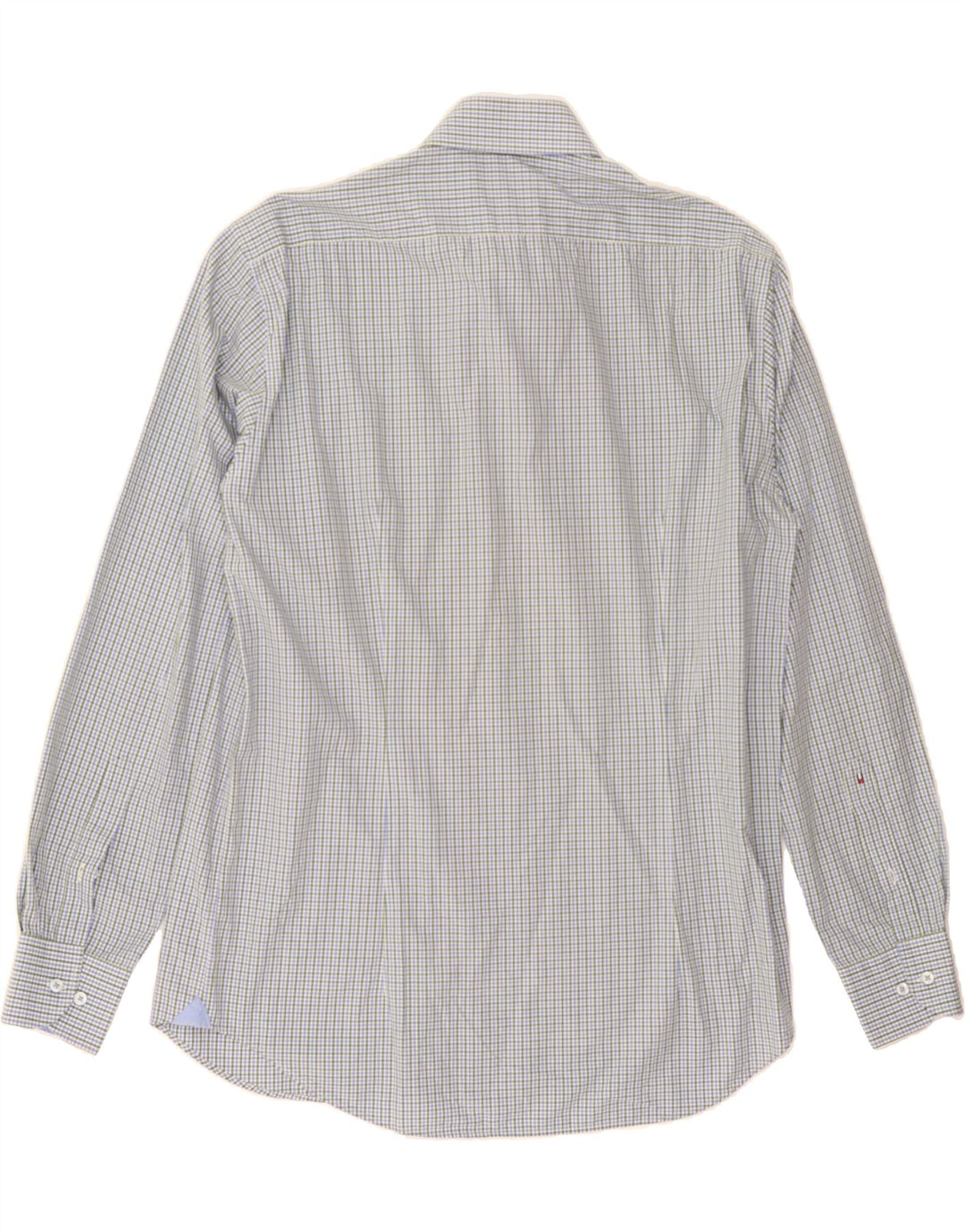 TOMMY HILFIGER Mens Tailored Shirt Size 16 41 Large Green Check Cotton Vintage Tommy Hilfiger and Second-Hand Tommy Hilfiger from Messina Hembry 