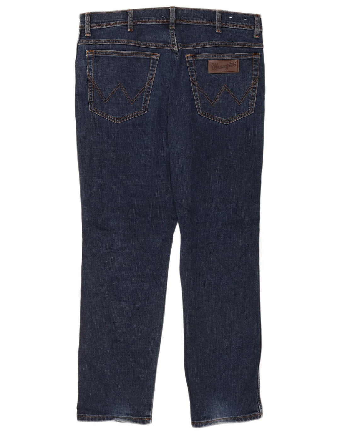 Wrangler Mens Texas Slim Jeans W36 L30 Navy Blue Cotton