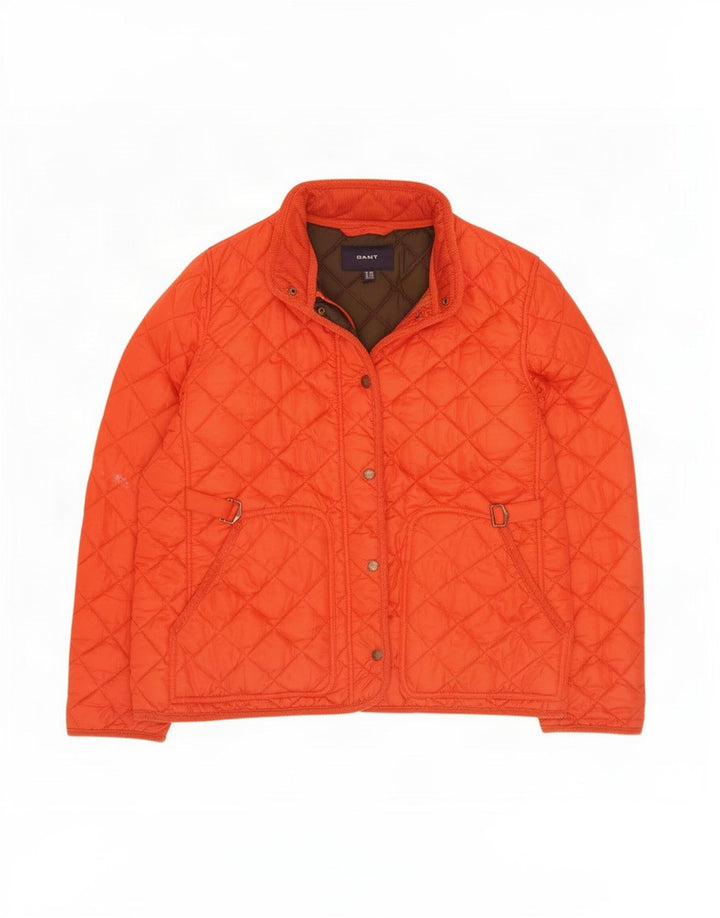 Gant Womens Quilted Jacket UK 20 2XL Orange Polyester