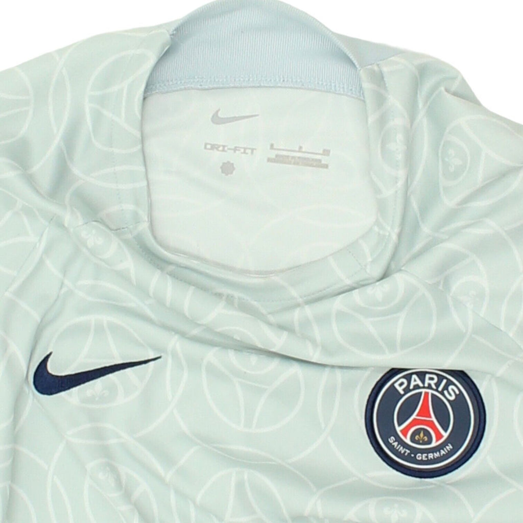 Paris Saint-Germain Nike Mens Grey Training Shirt | Football Sportswear PSG | Vintage Messina Hembry | Thrift | Second-Hand Messina Hembry | Used Clothing | Messina Hembry 