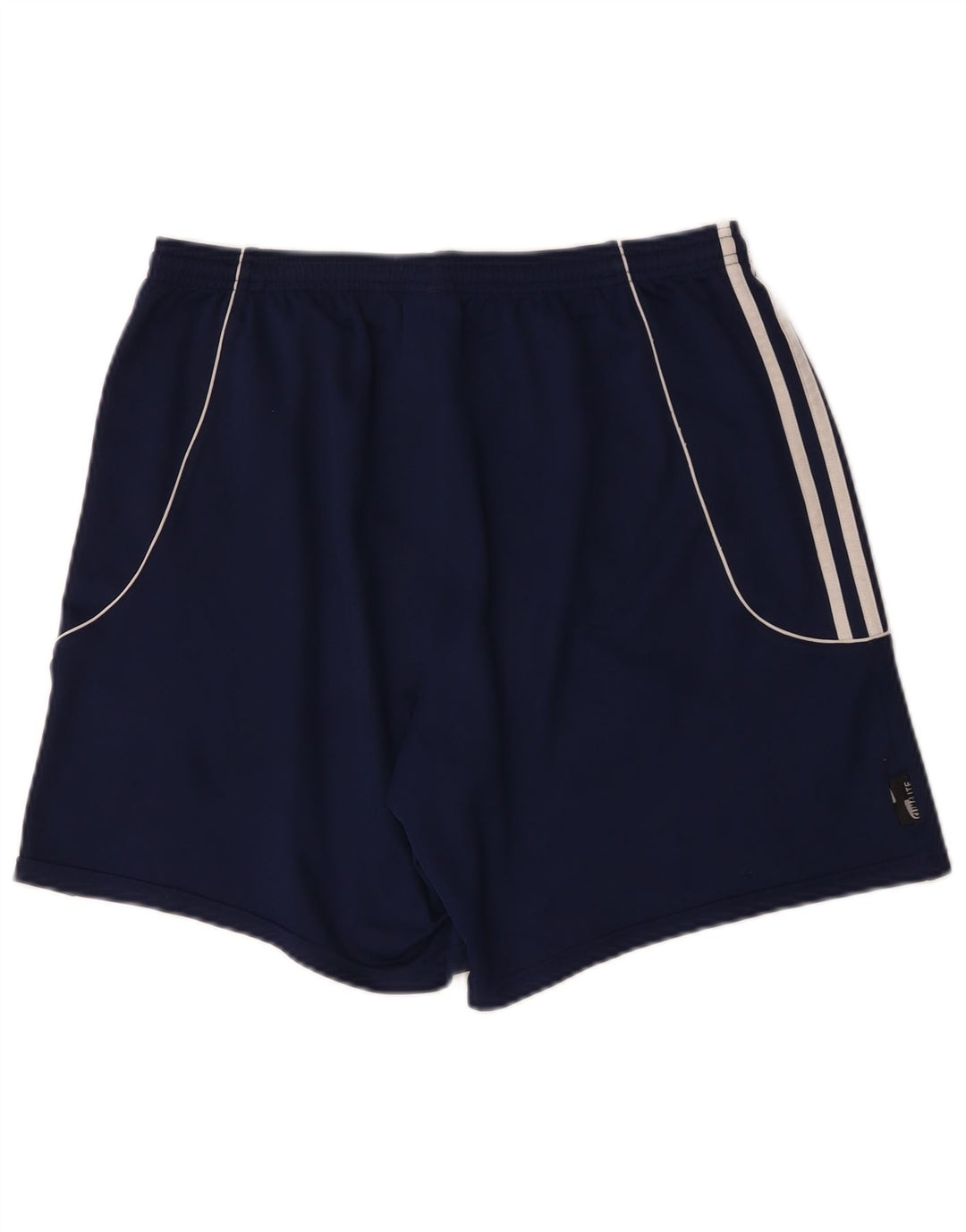 Adidas Womens Climalite Sport Shorts UK 14 Large Navy Blue Polyester