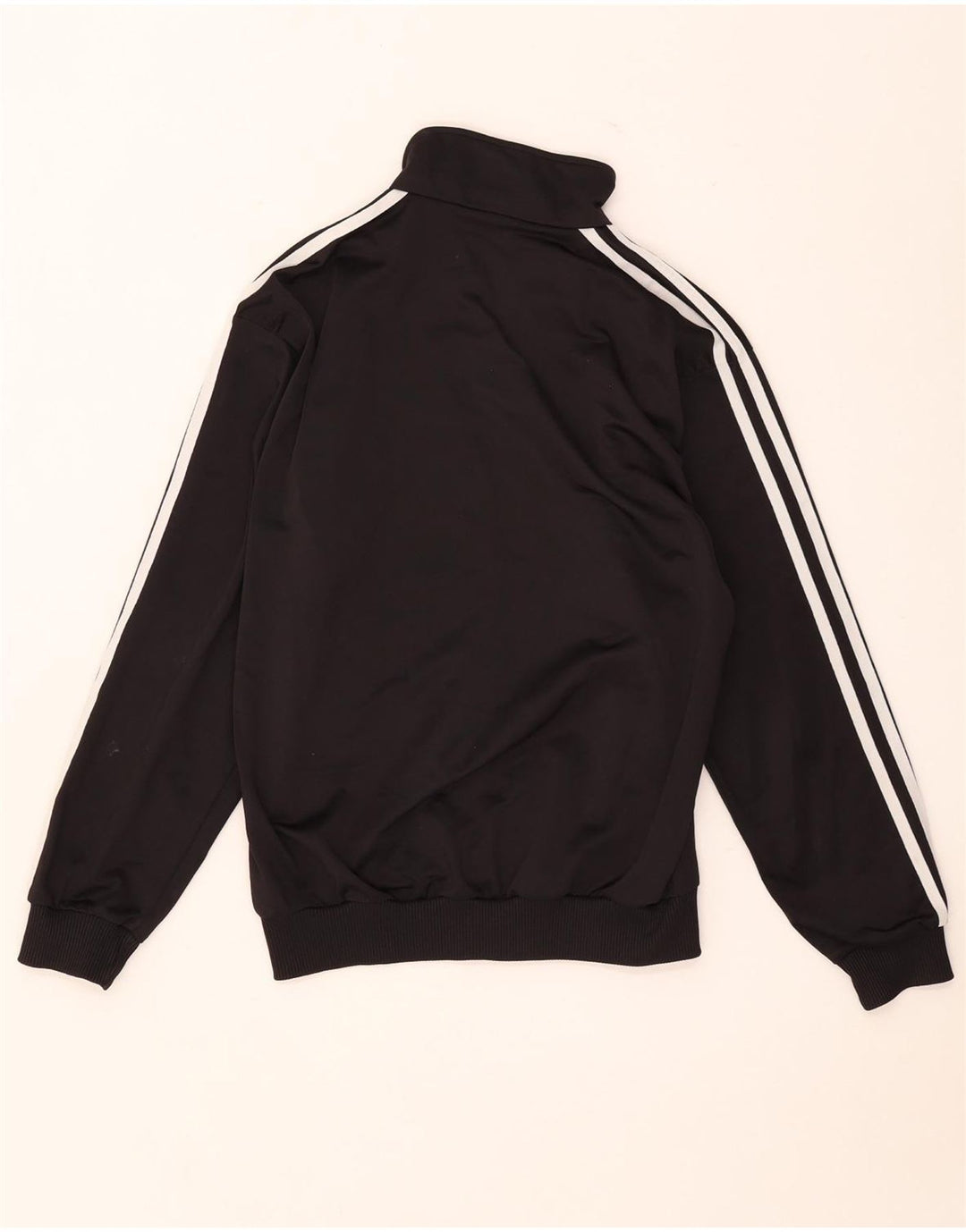 Adidas Boys Tracksuit Top Jacket 13-14 Years Black Polyester
