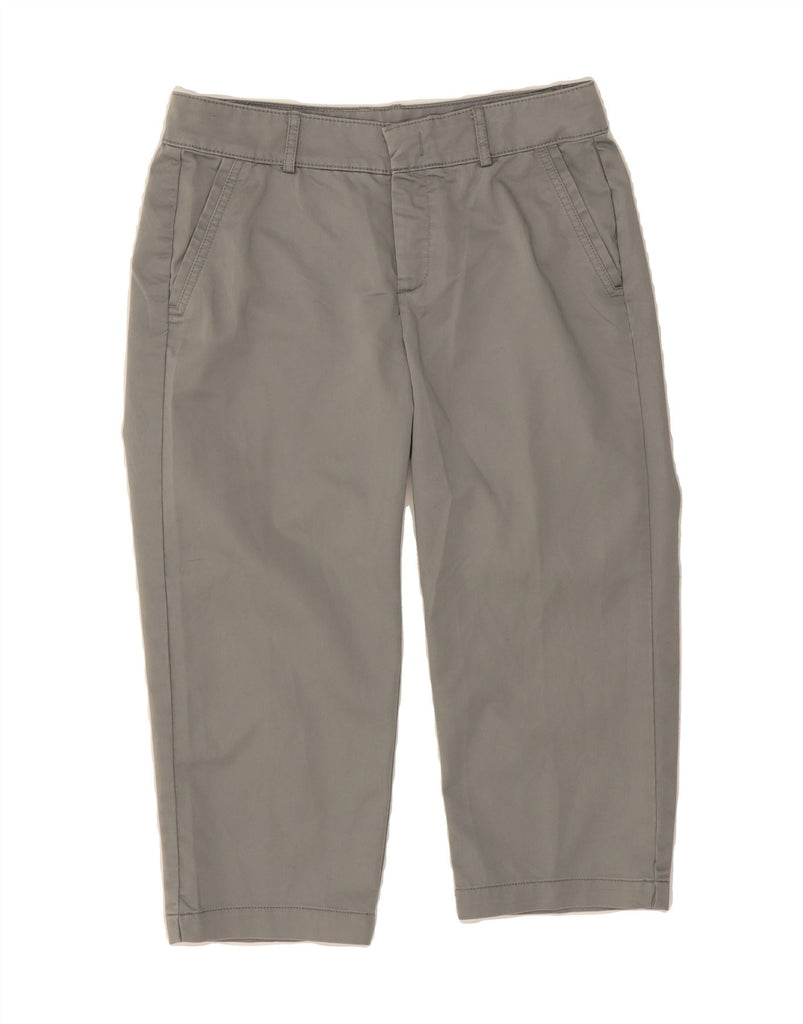 DOCKERS Womens Straight Capri Trousers US 6 Medium W31 L20 Grey Cotton Vintage Dockers and Second-Hand Dockers from Messina Hembry 