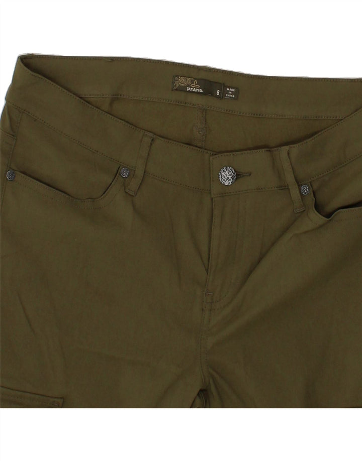 PRANA Womens Skinny Cargo Trousers US 8 Medium W30 L31 Khaki Polyamide Vintage Prana and Second-Hand Prana from Messina Hembry 