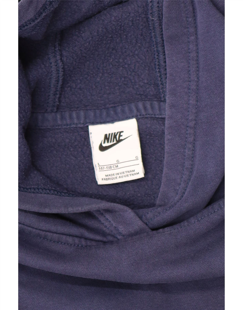 NIKE Boys Hoodie Jumper 12-13 Years Large  Navy Blue Cotton Vintage Nike and Second-Hand Nike from Messina Hembry 