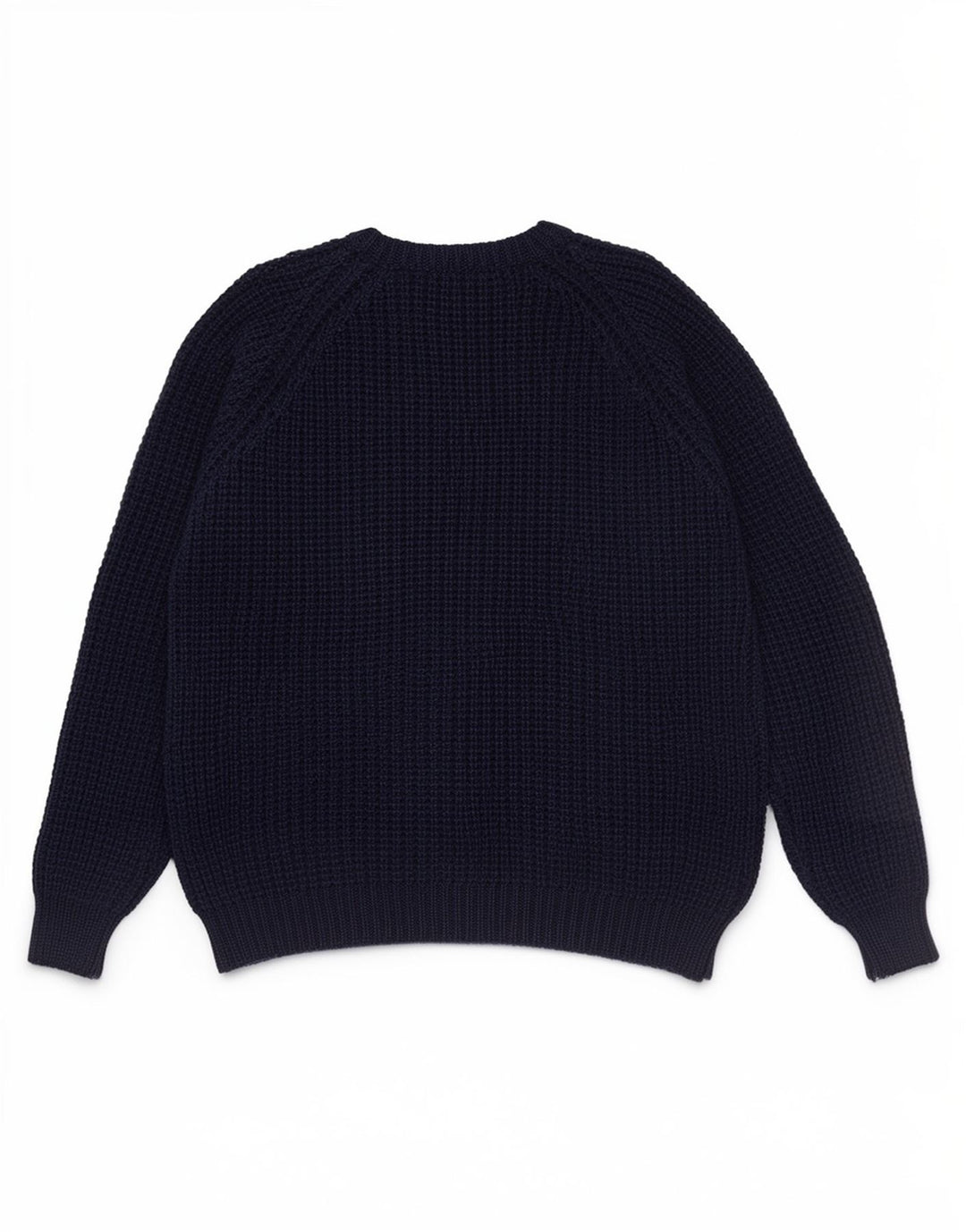 Aran Crafts Mens Crew Neck Jumper Sweater Medium Navy Blue Wool