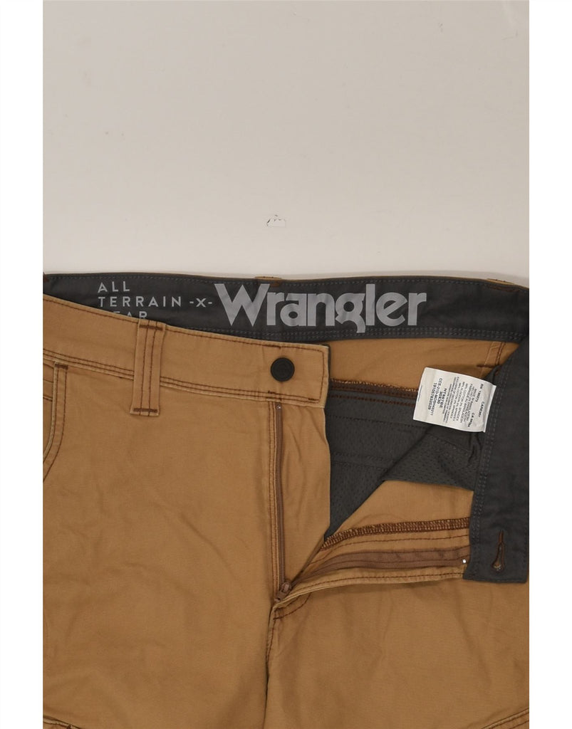 WRANGLER Mens Straight Casual Trousers W30 L30 Brown Cotton | Vintage Wrangler | Thrift | Second-Hand Wrangler | Used Clothing | Messina Hembry 