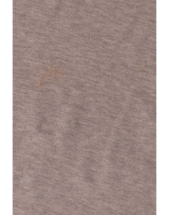 Asics Mens Polo Shirt Medium Grey Striped Cotton