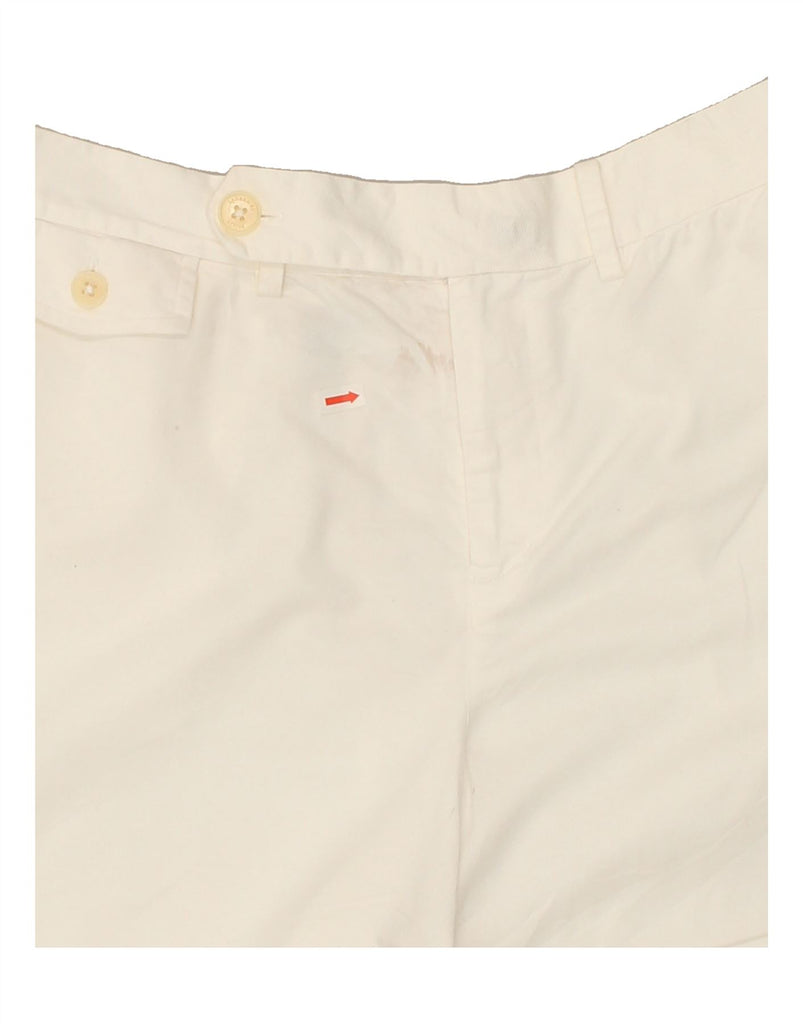 RALPH LAUREN Womens Casual Shorts US 10 Large W32  White Cotton | Vintage Ralph Lauren | Thrift | Second-Hand Ralph Lauren | Used Clothing | Messina Hembry 