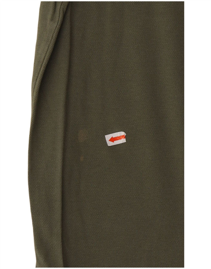 DIADORA Mens Polo Shirt Large Khaki Cotton