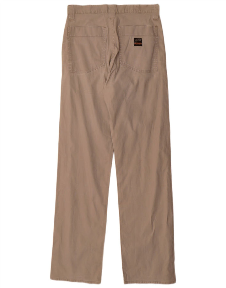 MARLBORO CLASSICS Mens Straight Casual Trousers W32 L34 Beige Cotton