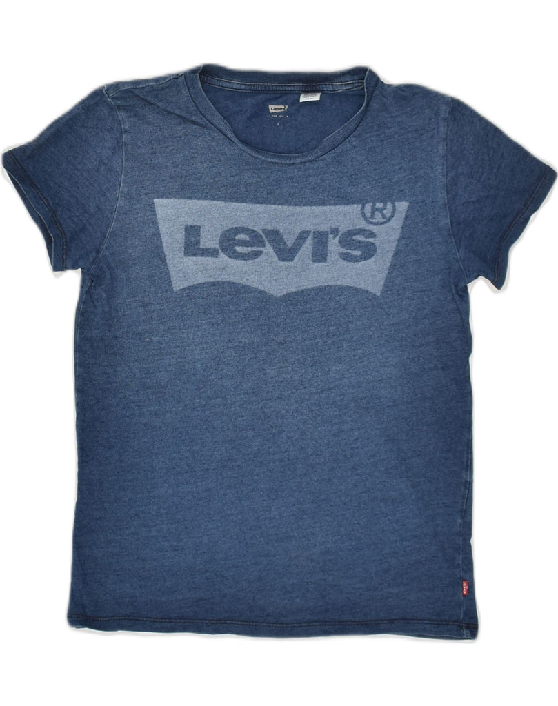 LEVI'S Mens Graphic T-Shirt Top Small Navy Blue Cotton | Vintage Levi's | Thrift | Second-Hand Levi's | Used Clothing | Messina Hembry 