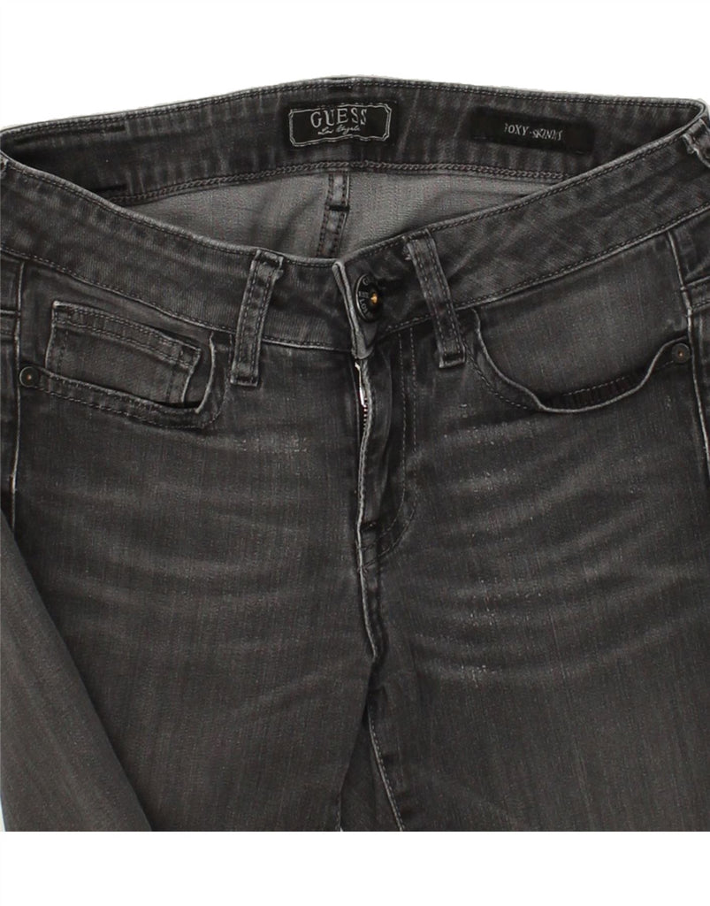 GUESS Womens Skinny Jeans W27 L33 Grey Cotton Vintage Guess and Second-Hand Guess from Messina Hembry 