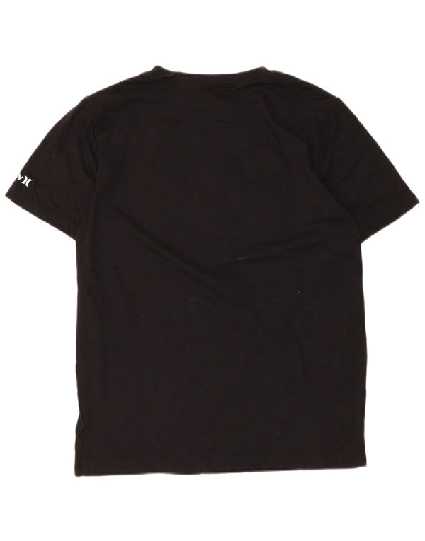Hurley Boys Graphic T-Shirt Top 13-14 Years XL Black Cotton