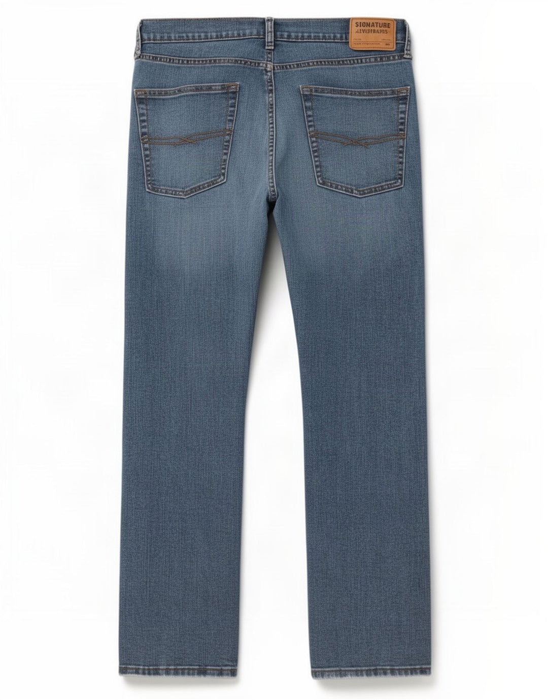 Levi's Mens Signature Straight Jeans W36 L32 Blue Cotton