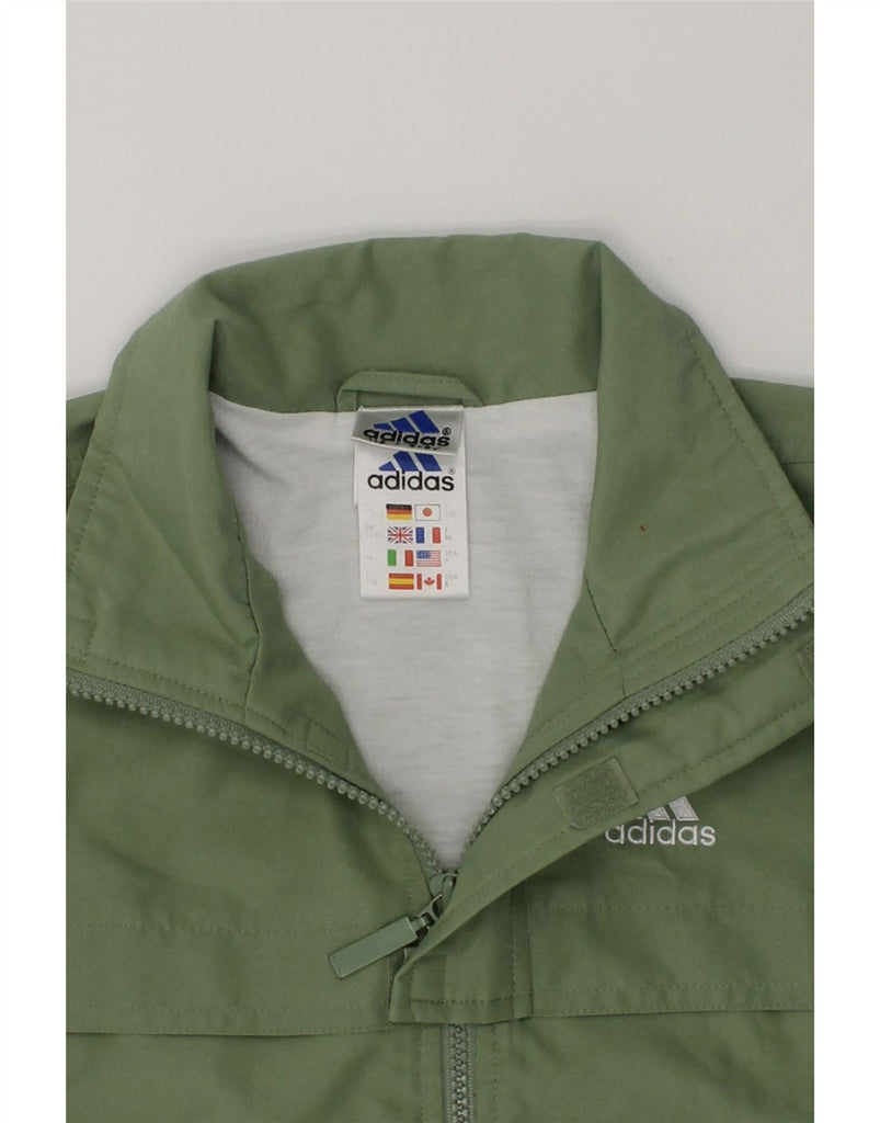 ADIDAS Boys Tracksuit Top Jacket 5-6 Years Green Polyester | Vintage Adidas | Thrift | Second-Hand Adidas | Used Clothing | Messina Hembry 