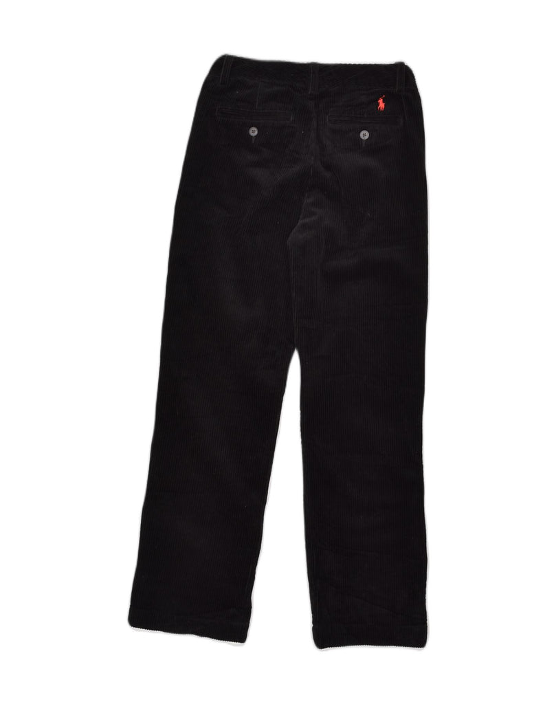 POLO RALPH LAUREN Girls Corduroy Trousers 7-8 Years W25 L25  Black Cotton | Vintage Polo Ralph Lauren | Thrift | Second-Hand Polo Ralph Lauren | Used Clothing | Messina Hembry 