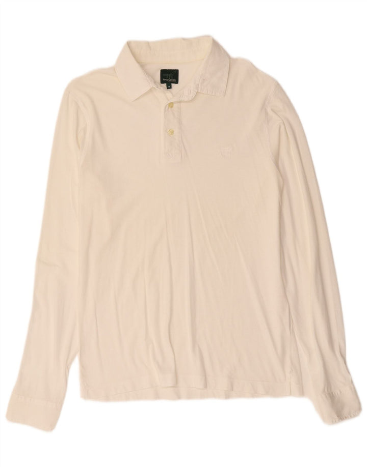 Henry Cottons Mens Pullover Shirt UK 14 Medium White
